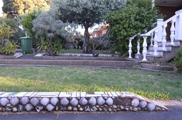 Albert and Vincenza's front garden