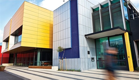 Reservoir library exterior view